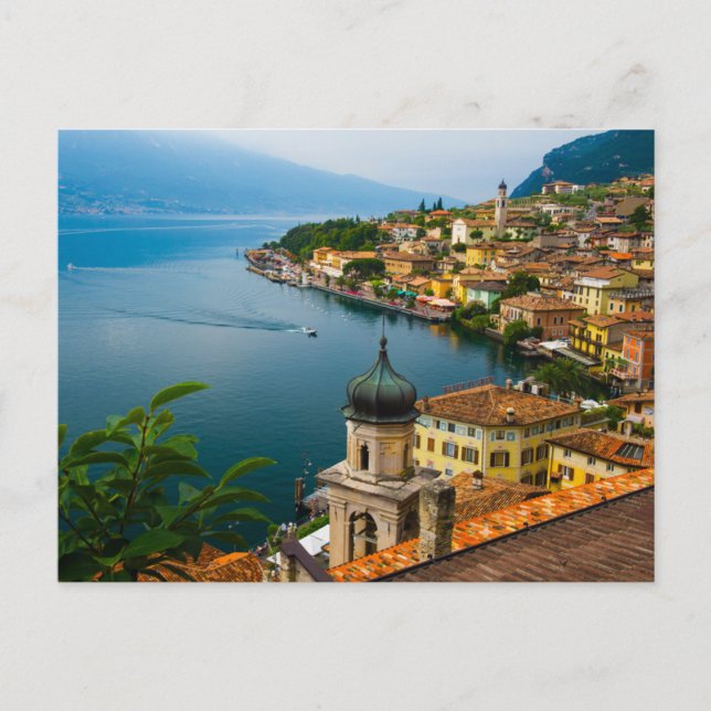 Water | San Benedetto Church Lake Garda, Italy Vykort (Framsida)