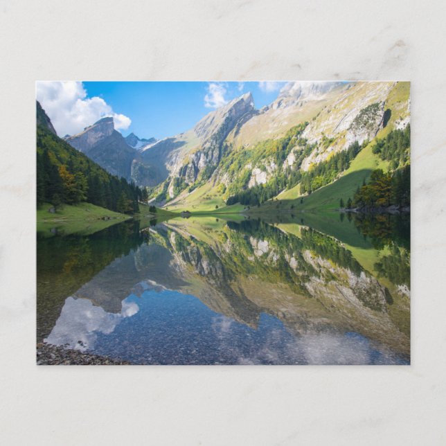 Water | Seealpsee Lake  Swiss Alps Switzerland Vykort (Framsida)