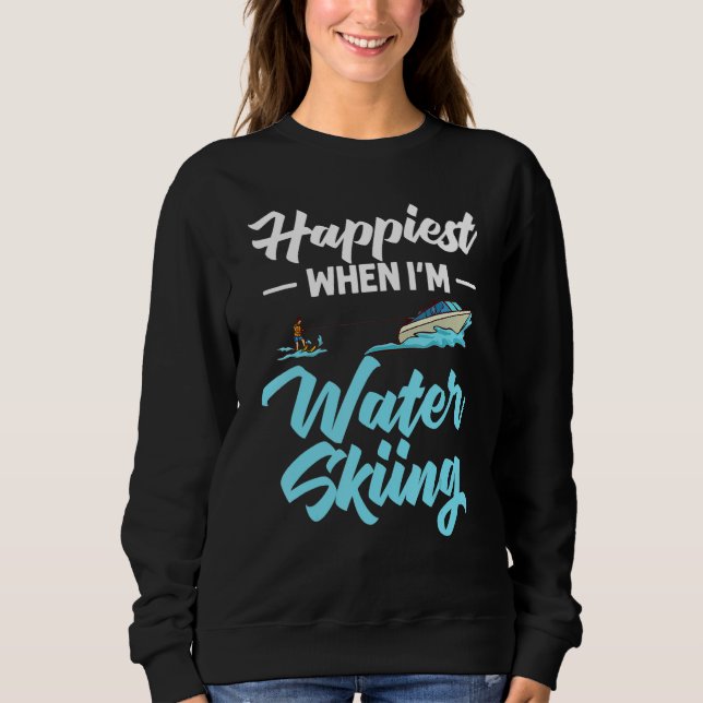 Water Skiing Boat Beginner Board Skier Waterski Tr T Shirt (Framsida)