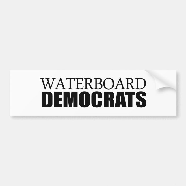 Waterboard demokrater bildekal (Framsidan)