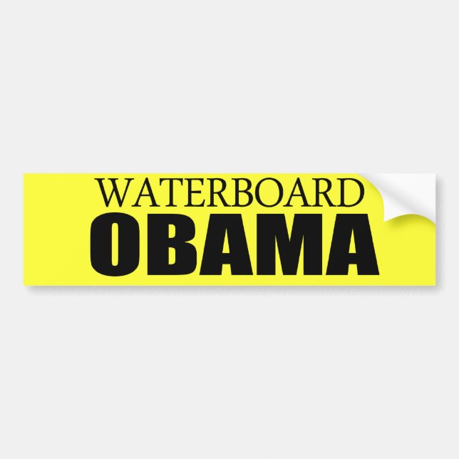 Waterboard Obama Bildekal (Framsidan)