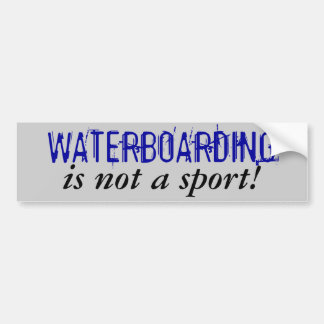 WATERBOARDING är inte en sport! Bildekal