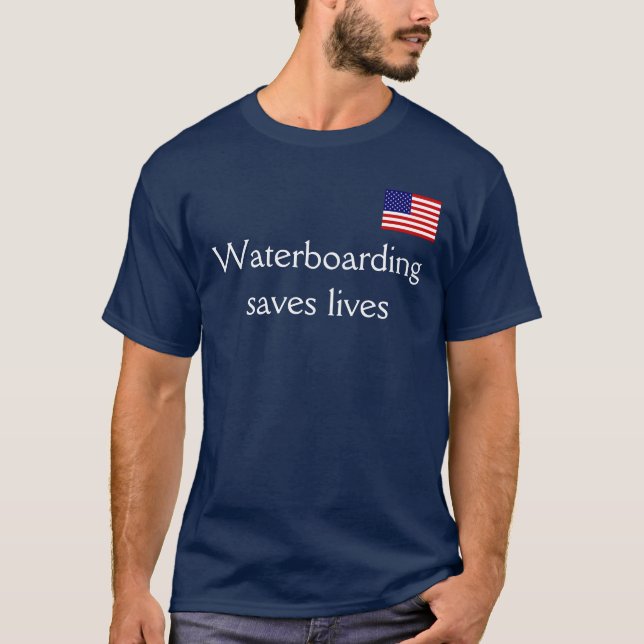 Waterboarding sparar liv tee (Framsida)