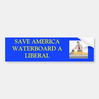 waterboardingaliberal SPARA AMERICAWATERBOARD A… Bildekal