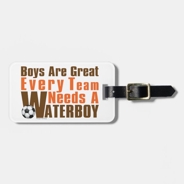 Waterboy Soccer Bagagebricka (Horisontell Framsida)
