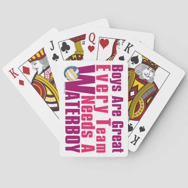 Waterboy Volleyball i Rosa Kortlek (Baksidan)