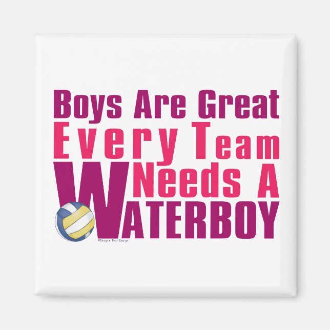 Waterboy Volleyball i Rosa Magnet (Framsidan)