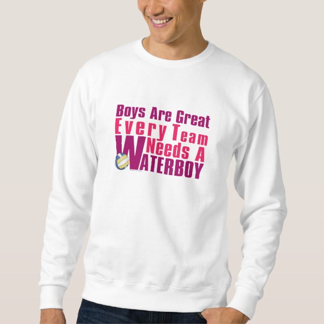 Waterboy Volleyball i Rosa Sweatshirt (Framsida)