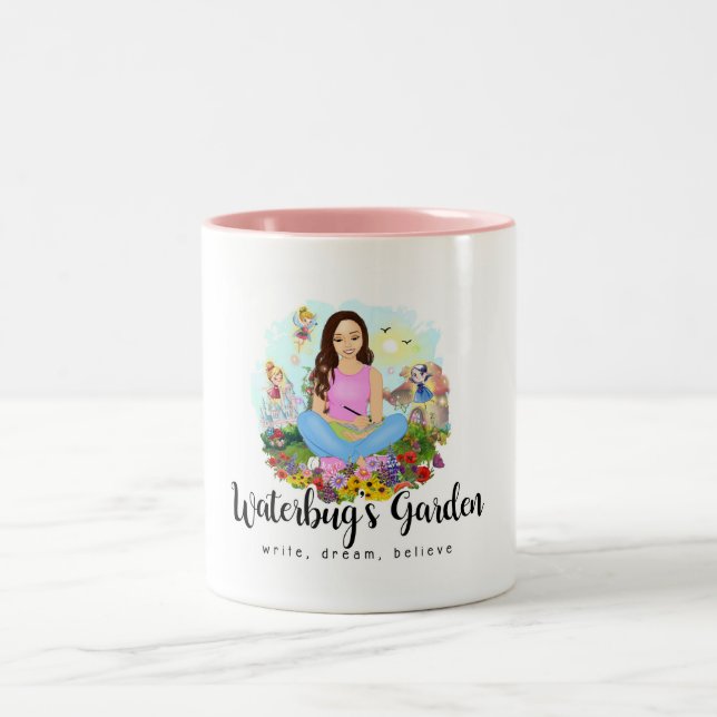 Waterbucks Garden Mugg-Skriva, Dream, Tro Två-Tonad Mugg (Center)