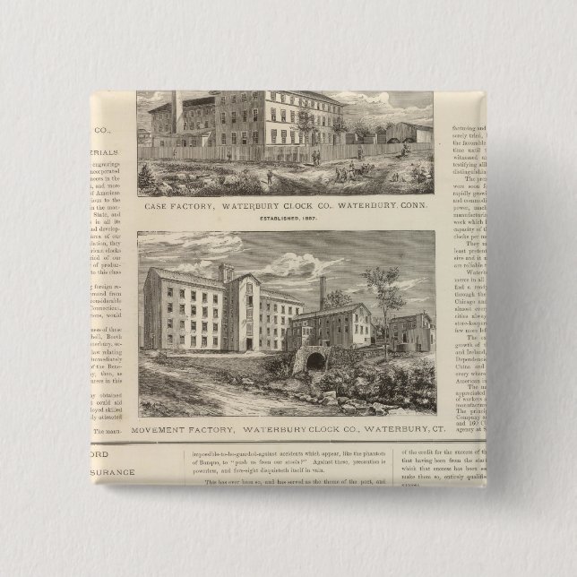 Waterbury Clock Company Knapp (Framsida)