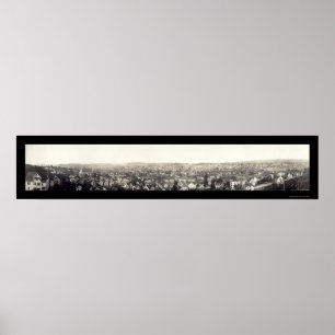 Waterbury CT foto 1913 Poster