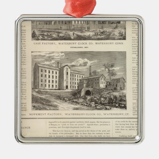 Waterbury Ta tid på Företag Julgransprydnad Metall (Framsidan)