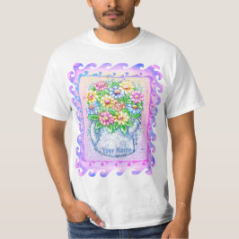 Watercan Flowers T Shirt