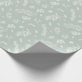 Waterco för grönt för Eucalyptuslövkricka beige Presentpapper