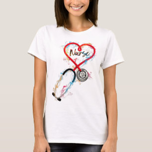 Watercol Nurse Life Nursing Clinical Birthday Gift T Shirt