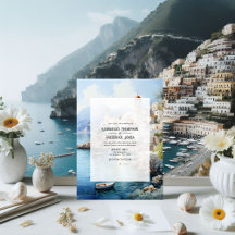 Watercolor Amalfi Kusten Italien Destination Weddi