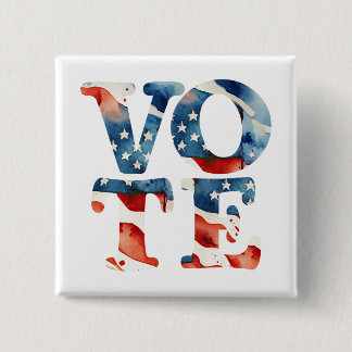 Watercolor american flag vote voter voting rights knapp