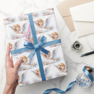 Watercolor Angel Girl Presentpapper