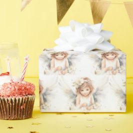 Watercolor Angel Girl Presentpapper