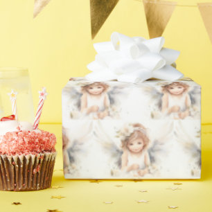 Watercolor Angel Girl Presentpapper