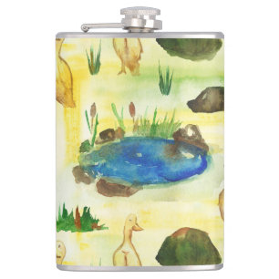Watercolor anka fickplunta
