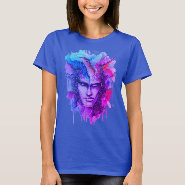 Watercolor Ansikte T-Shirt (Framsida)