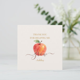 Watercolor Apple Teacher - Tack Cards