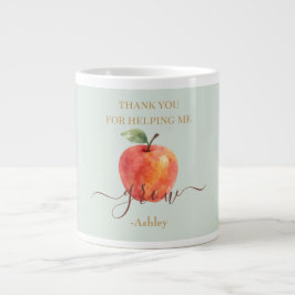 Watercolor Apple Teacher - Tack Gift Jumbo Mugg