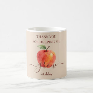 Watercolor Apple Teacher - Tack Gift Kaffemugg