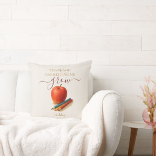 Watercolor Apple Teacher - Tack Gift Kudde