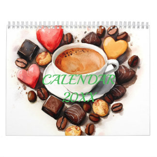 Watercolor Artistic Coffee Lovers Moments Kalender