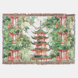 Watercolor Asian Pagoda in Verdant Ligcape (9) Filt