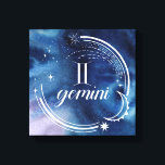 Watercolor Astrology - Gemini Canvastryck<br><div class="desc">Watercolor Gemini by Grace Popp</div>