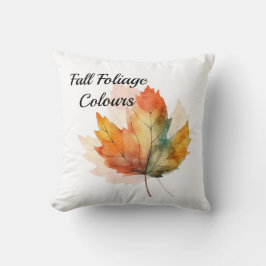Watercolor Autumn Löv Modern Dekorativ kudde