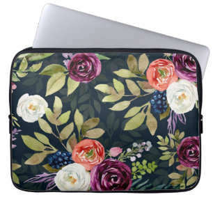 Watercolor Autumn Ro Mönster Laptop sleeve