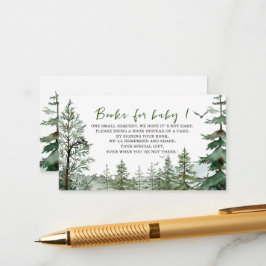 Watercolor Äventyr Begin babydusch bokar för b Tilläggskort