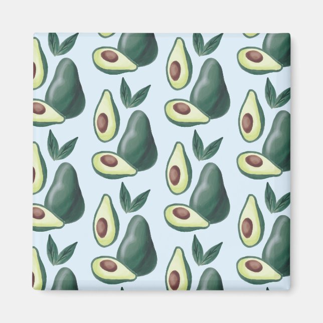 watercolor avocados magnet (Framsidan)