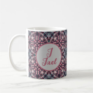 Watercolor Azulejo Rosa Spain Personlig Kaffemugg