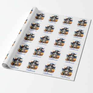 Watercolor Baby Dragon Anpassade Halloween Presentpapper