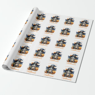 Watercolor Baby Dragon Anpassade Halloween Presentpapper
