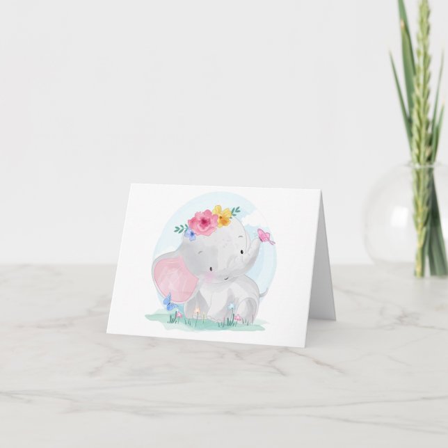 Watercolor Baby Elephant Tack (Framsida)