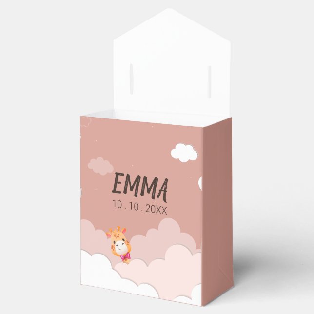 Watercolor Baby Giraffe, Safari Animals Presentaskar (Öppnad)