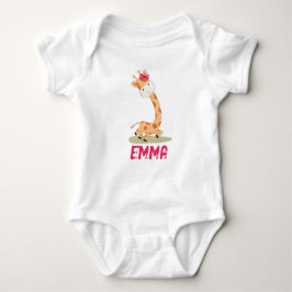 Watercolor Baby Giraffe, Safari Animals T Shirt