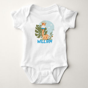 Watercolor Baby Giraffe, Safari Animals T Shirt