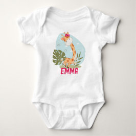 Watercolor Baby Giraffe, Safari Animals T Shirt