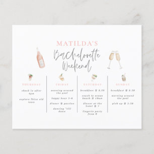 Watercolor Bachelorette helg
