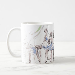 Watercolor Ballet Dancing Ballerina Kaffemugg