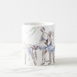 Watercolor Ballet Dancing Ballerina Kaffemugg