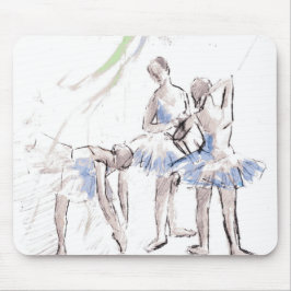 Watercolor Ballet Dancing Ballerina Musmatta