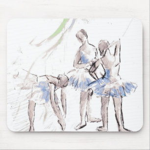 Watercolor Ballet Dancing Ballerina Musmatta